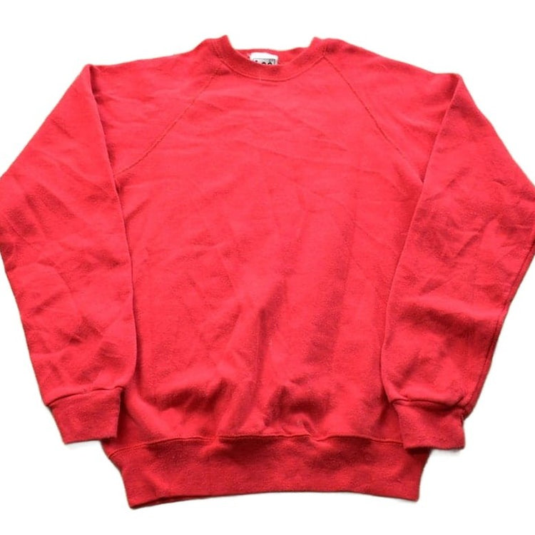 Vintage 1990s Lee Blank Red Crewneck Sweatshirt Men's XS from propervintagecanada