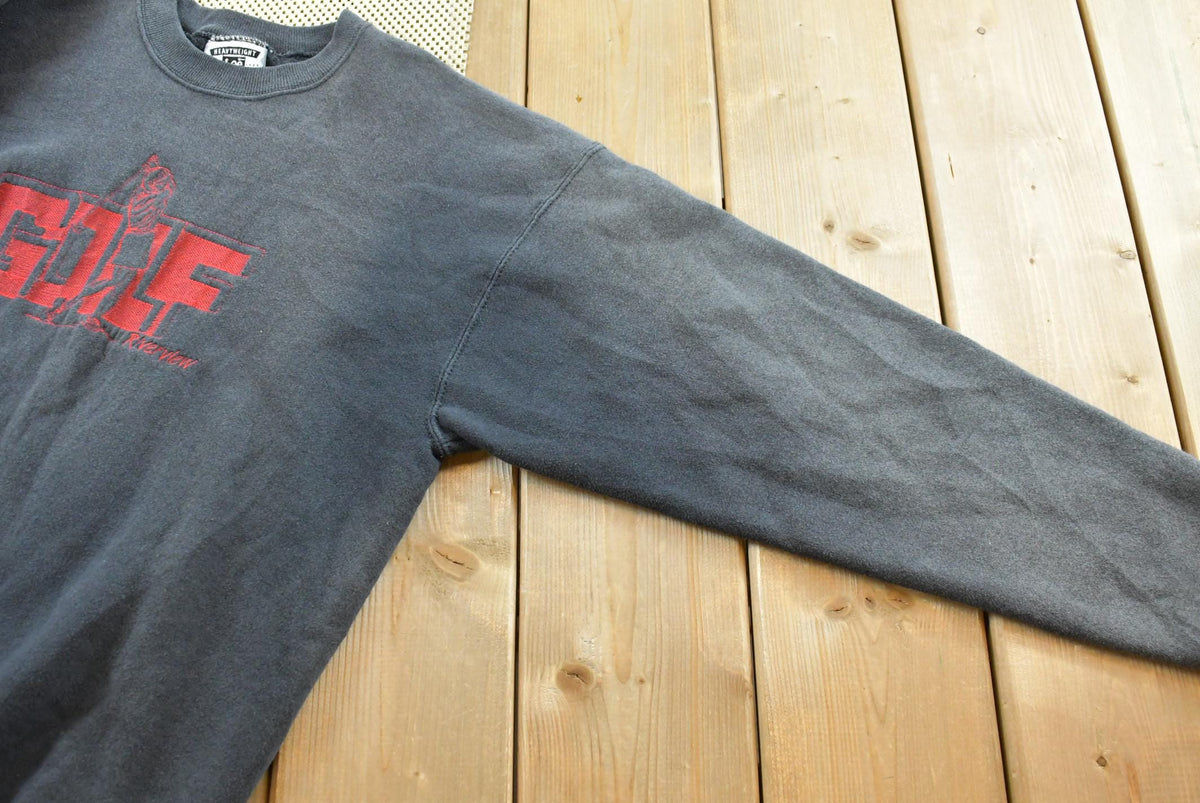 Vintage 1990s Lee Heavyweight Embroidered Golf Crewneck Sweatshirt Men's L from propervintagecanada