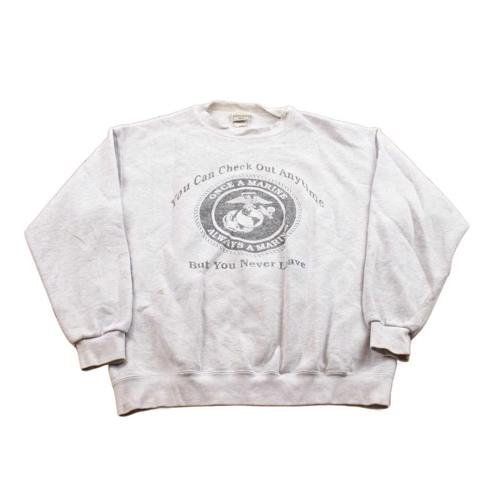 Vintage 1990s Lee Heavyweight Marine Crewneck Sweatshirt Men's Small from propervintagecanada