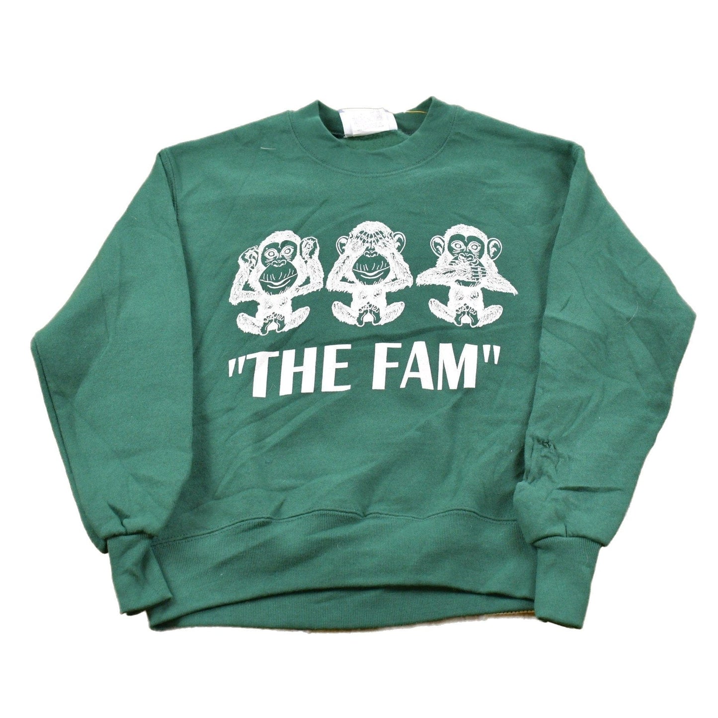 Vintage 1990s Lee Heavyweight "The Fam" Crewneck Sweatshirt Youth S from propervintagecanada