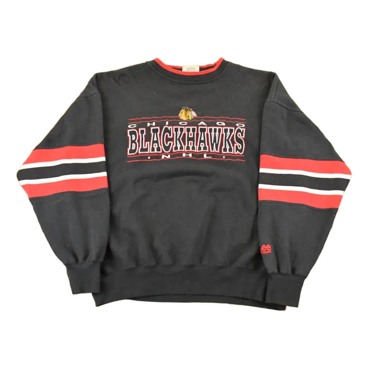 Vintage 1990s Lee Sport Chicago Blackhawks NHL Crewneck Sweatshirt Men's XL from propervintagecanada
