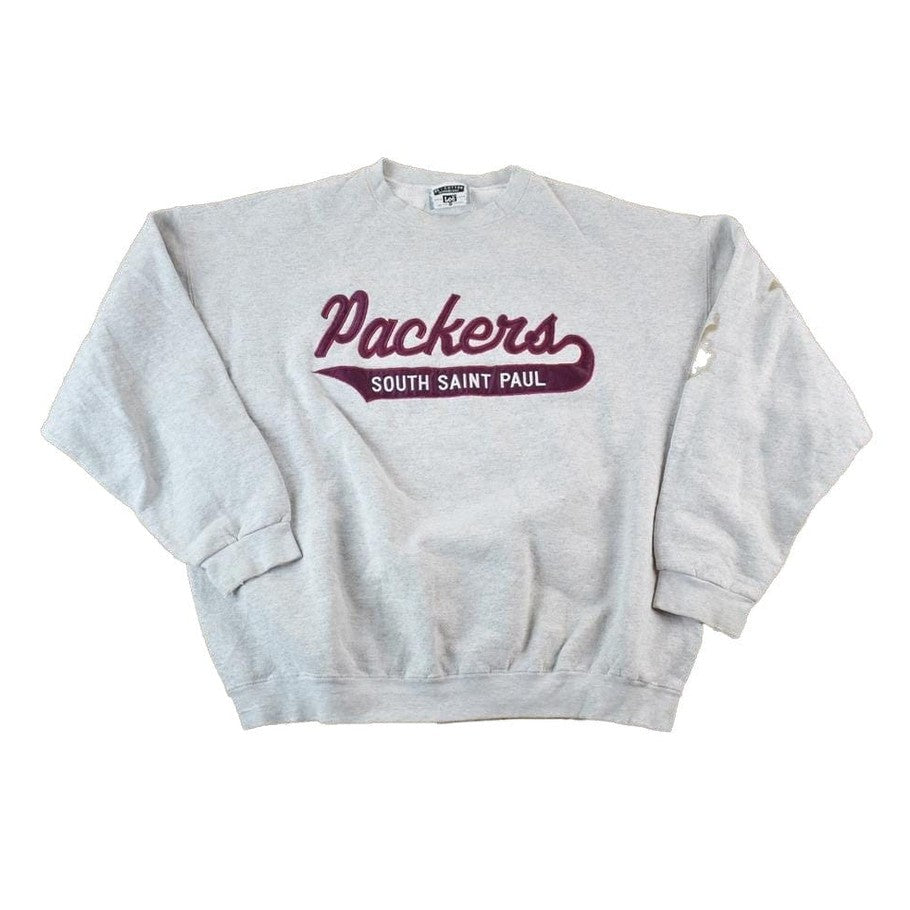Vintage 1990s Lee Ultraweight Packers Collegiate Style Souvenir Crewneck Sweatshirt Made In USA Men's XL from propervintagecanada