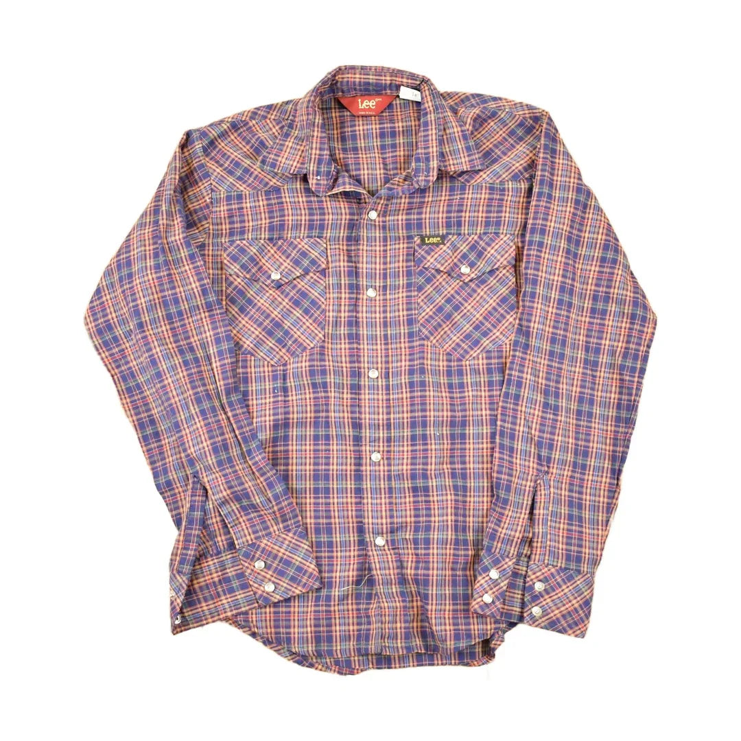 Vintage 1990s Lee Western Button Up Shirt Youth L from propervintagecanada