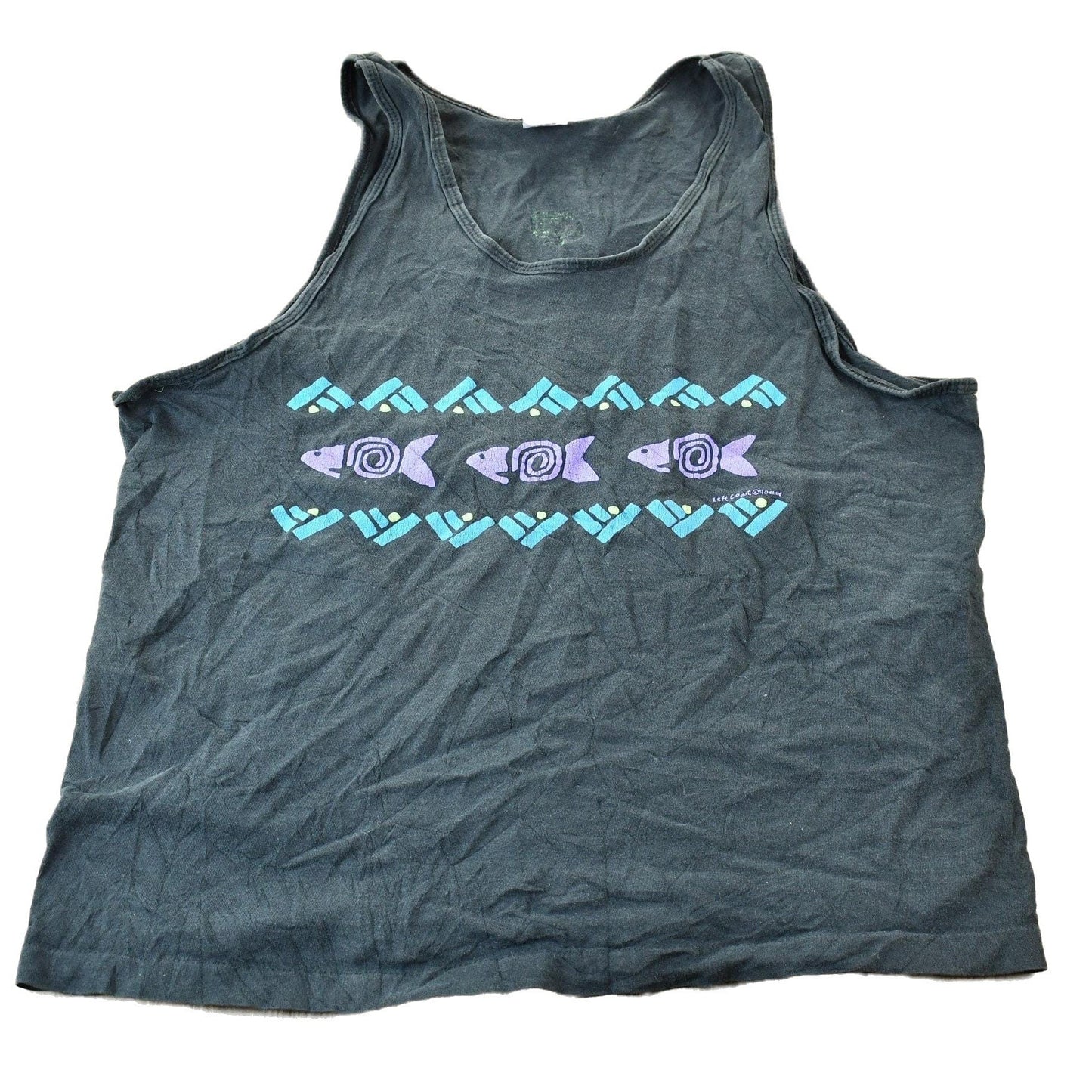 Vintage 1990s Left Coast Martha's Vineyard Souvenir Graphic Travel T-Shirt Men's XL from propervintagecanada