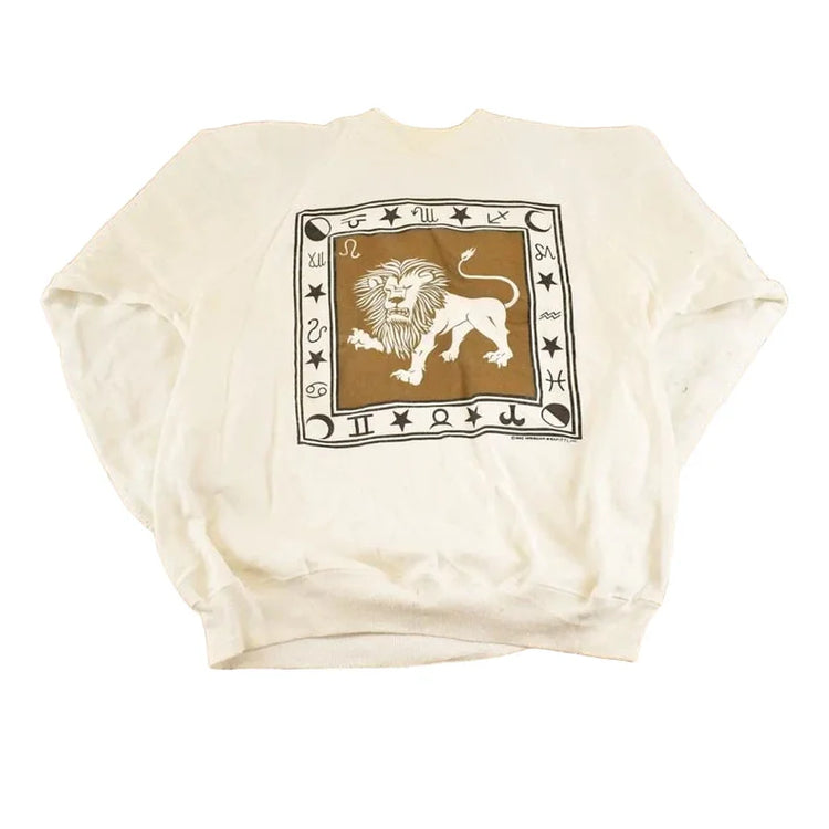 Vintage 1990s Leo Astrology Souvenir Crewneck Sweatshirt Mens M from propervintagecanada