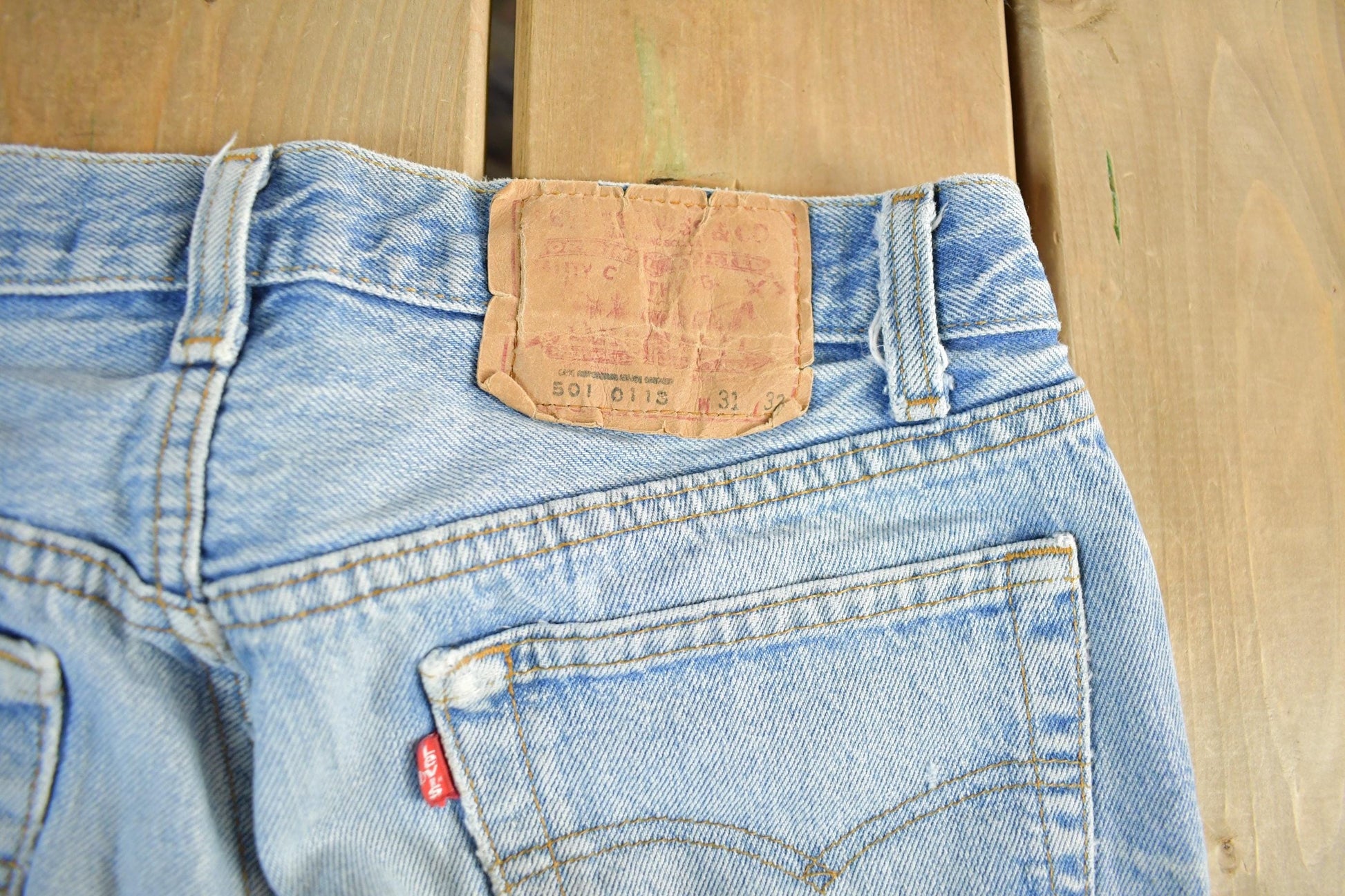 Vintage 1990s Levi's 501 Denim Jeans Men's 31 x 31.5 from propervintagecanada