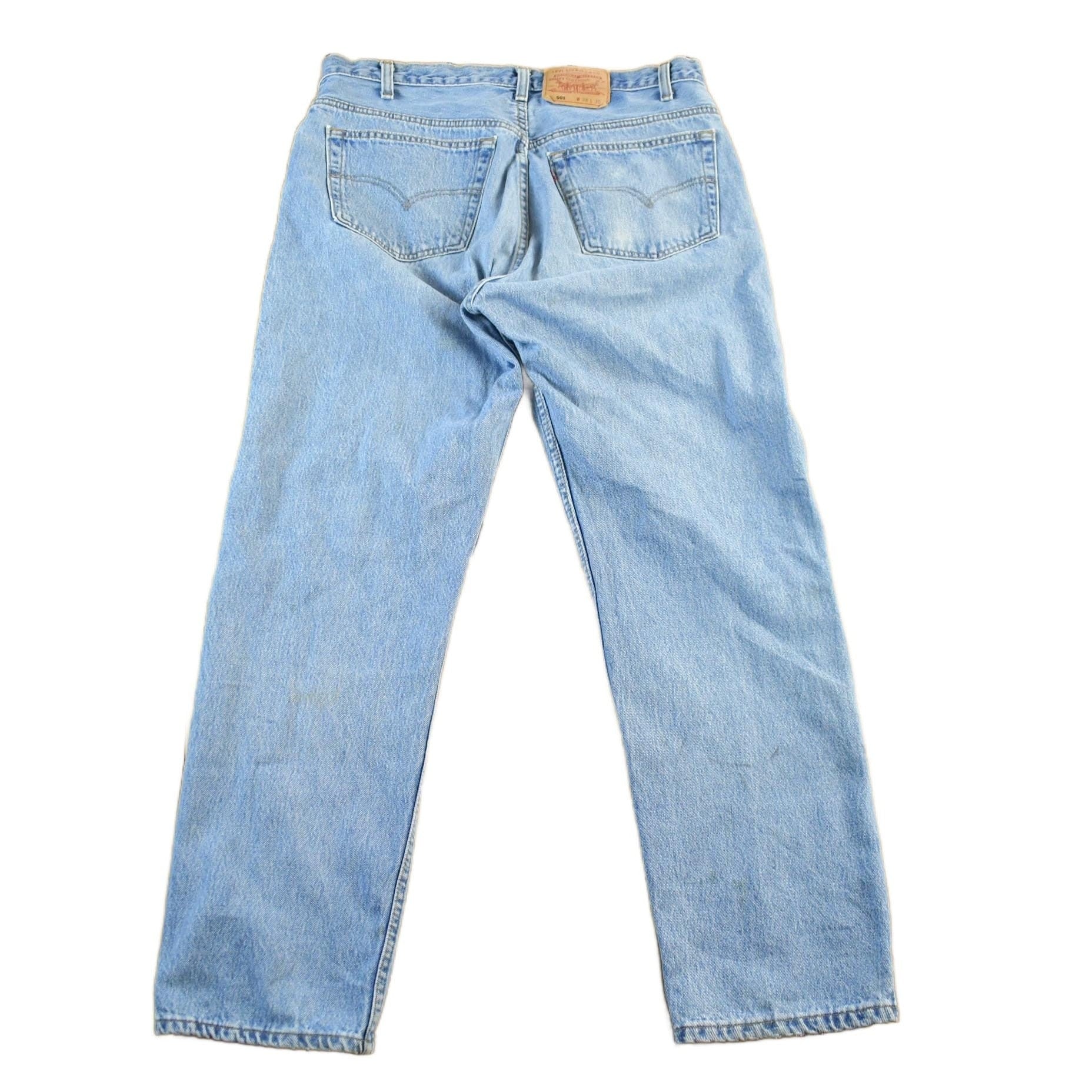 Vintage 1990s Levi's 501 Denim Jeans Men's Large 36 x 30 from propervintagecanada