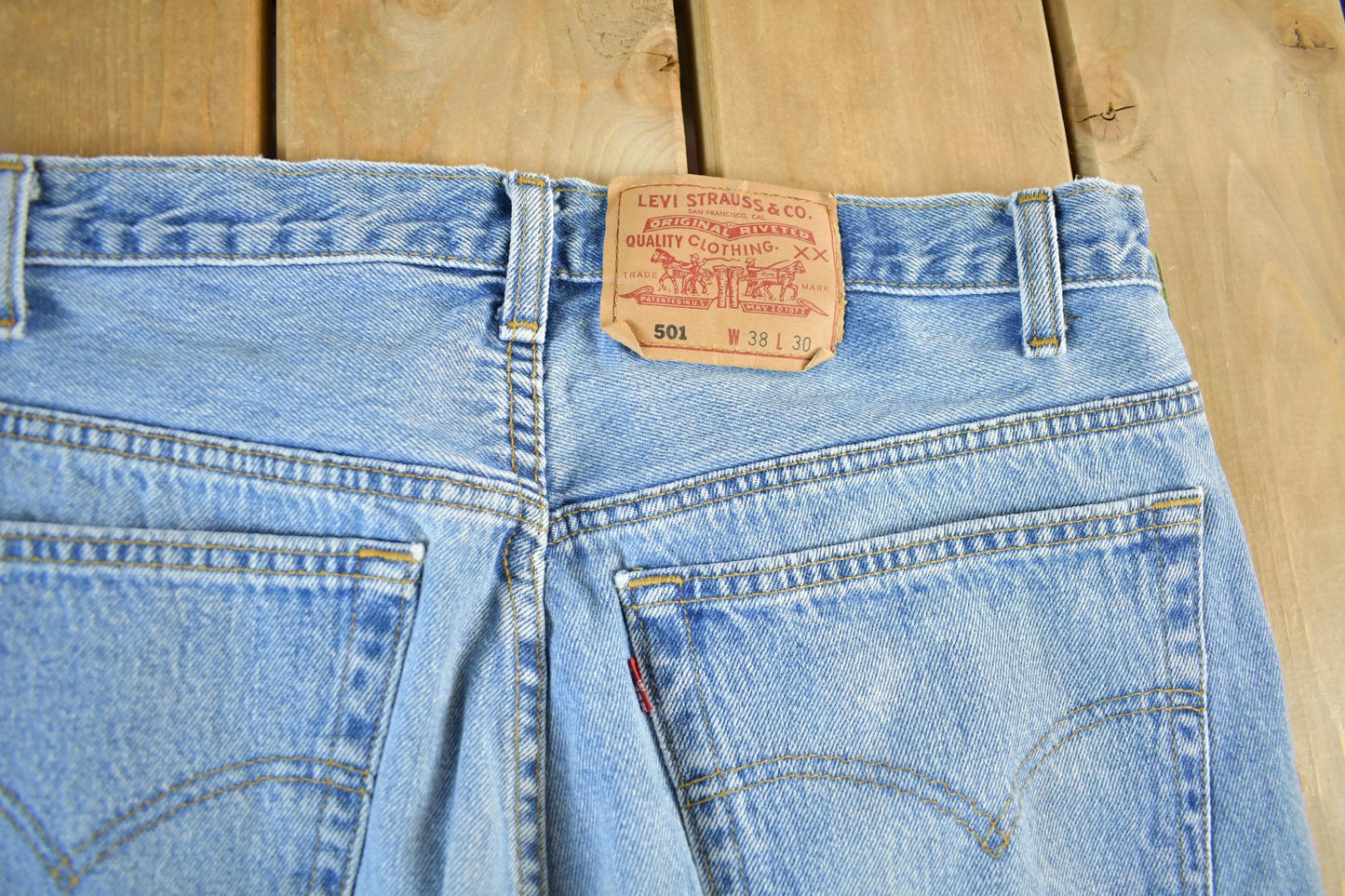 Vintage 1990s Levi's 501 Denim Jeans Men's Large 36 x 30 from propervintagecanada