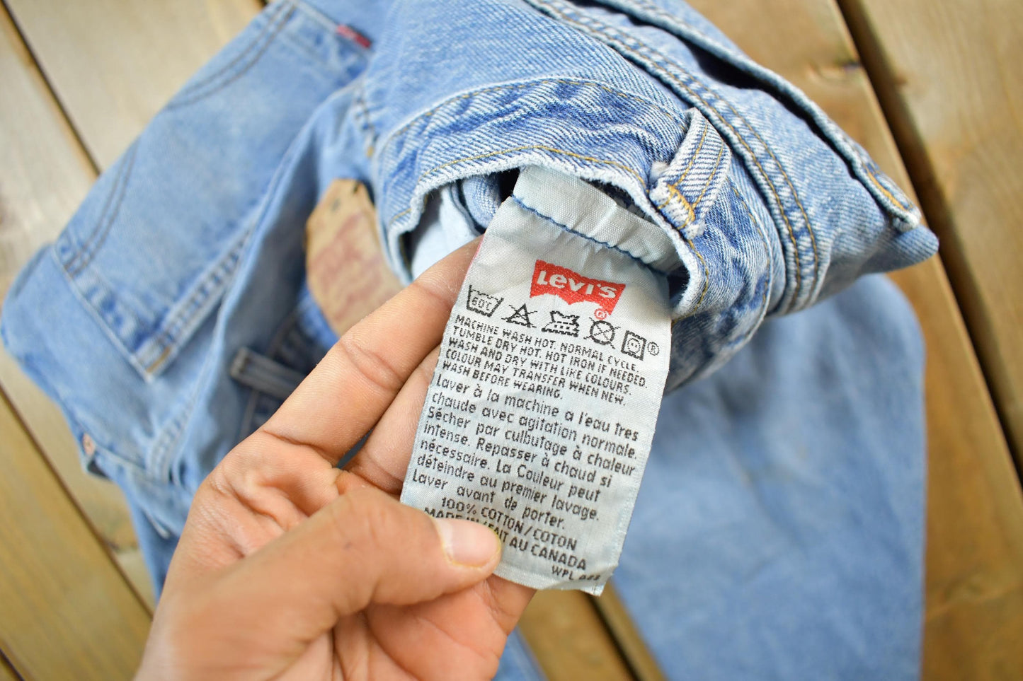 Vintage 1990s Levi's 501 Denim Jeans Men's Large 36 x 30 from propervintagecanada