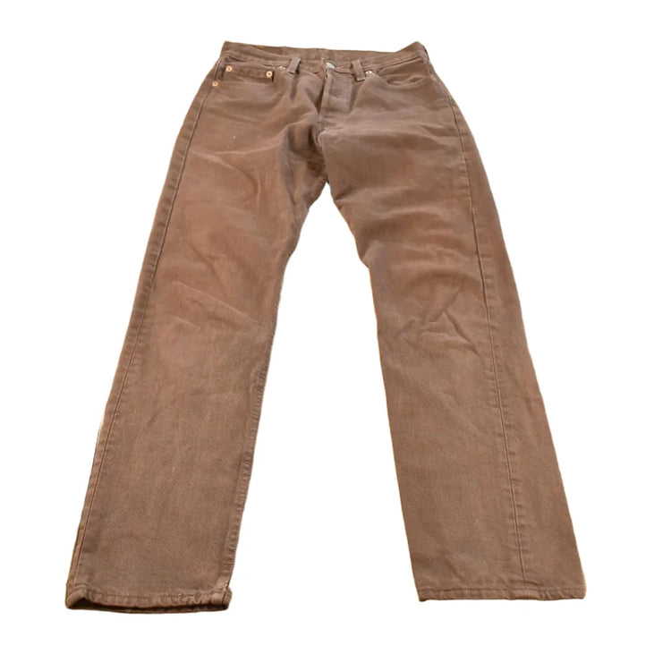 Vintage 1990s Levi's 501 Original Fit Brown Denim Jeans Men's 28 x 31 from propervintagecanada