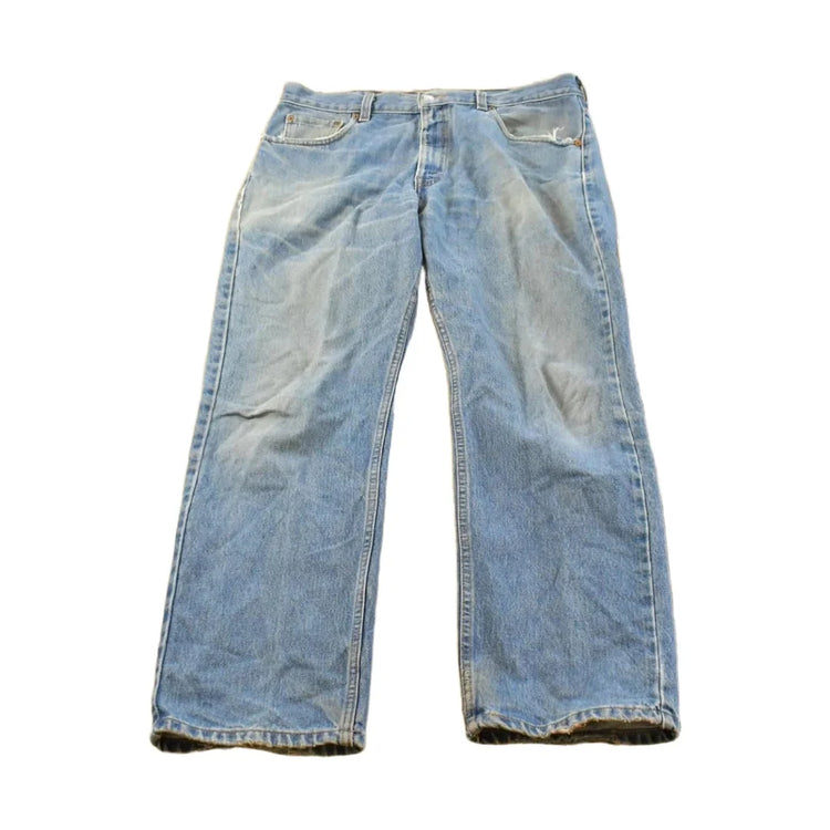 Vintage 1990s Levi's 505 Regular Original Fit Denim Blue Jeans Men's Men's 35 x 30 from propervintagecanada