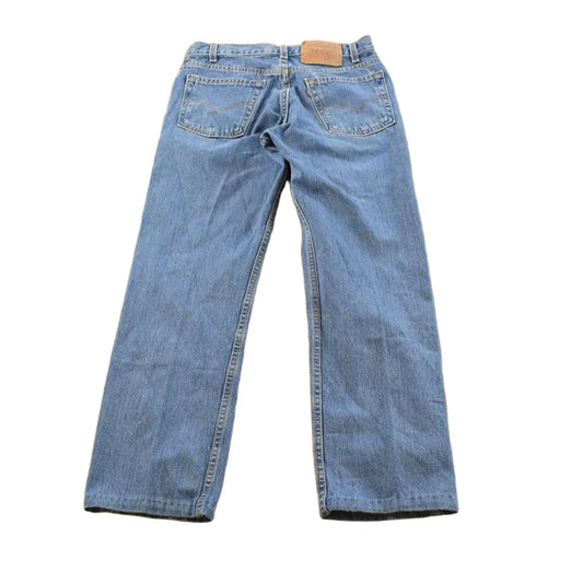 Vintage 1990s Levi's 505 Regular Straight Fit Denim Blue Jeans Men's 29 x 27.5 from propervintagecanada