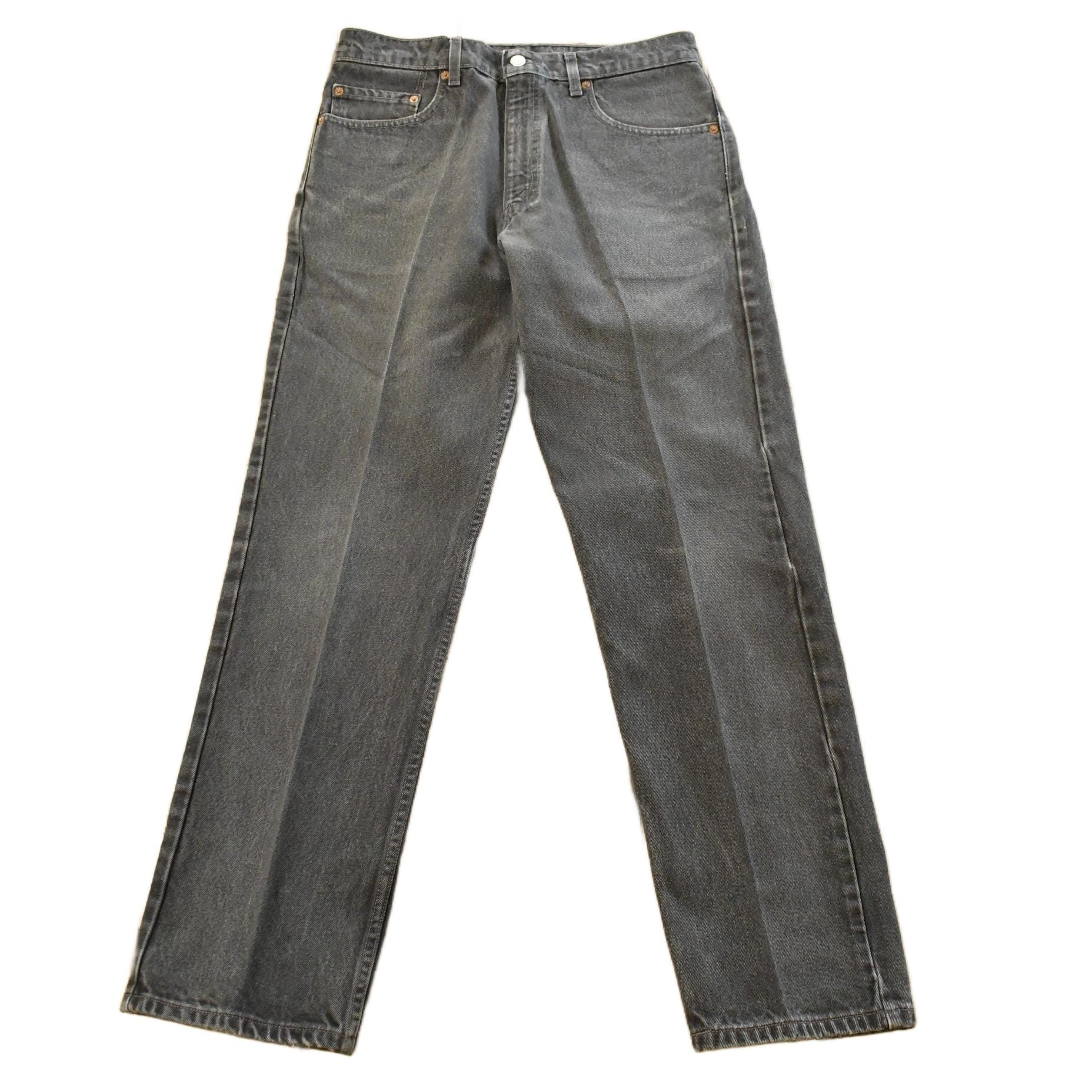 Vintage 1990s Levi's 505 Regular Straight Fit Starched Denim Jeans Men's Men's 32 x 30 from propervintagecanada