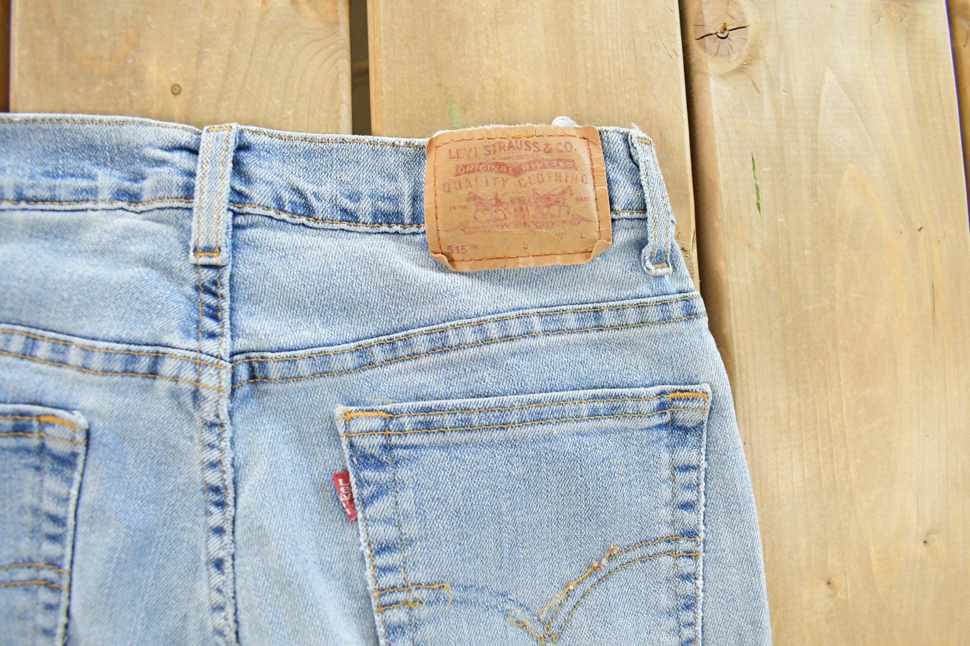 Vintage 1990s Levi's 515 Bootcut Lowrise Denim Jeans Women's 29 x 29 from propervintagecanada