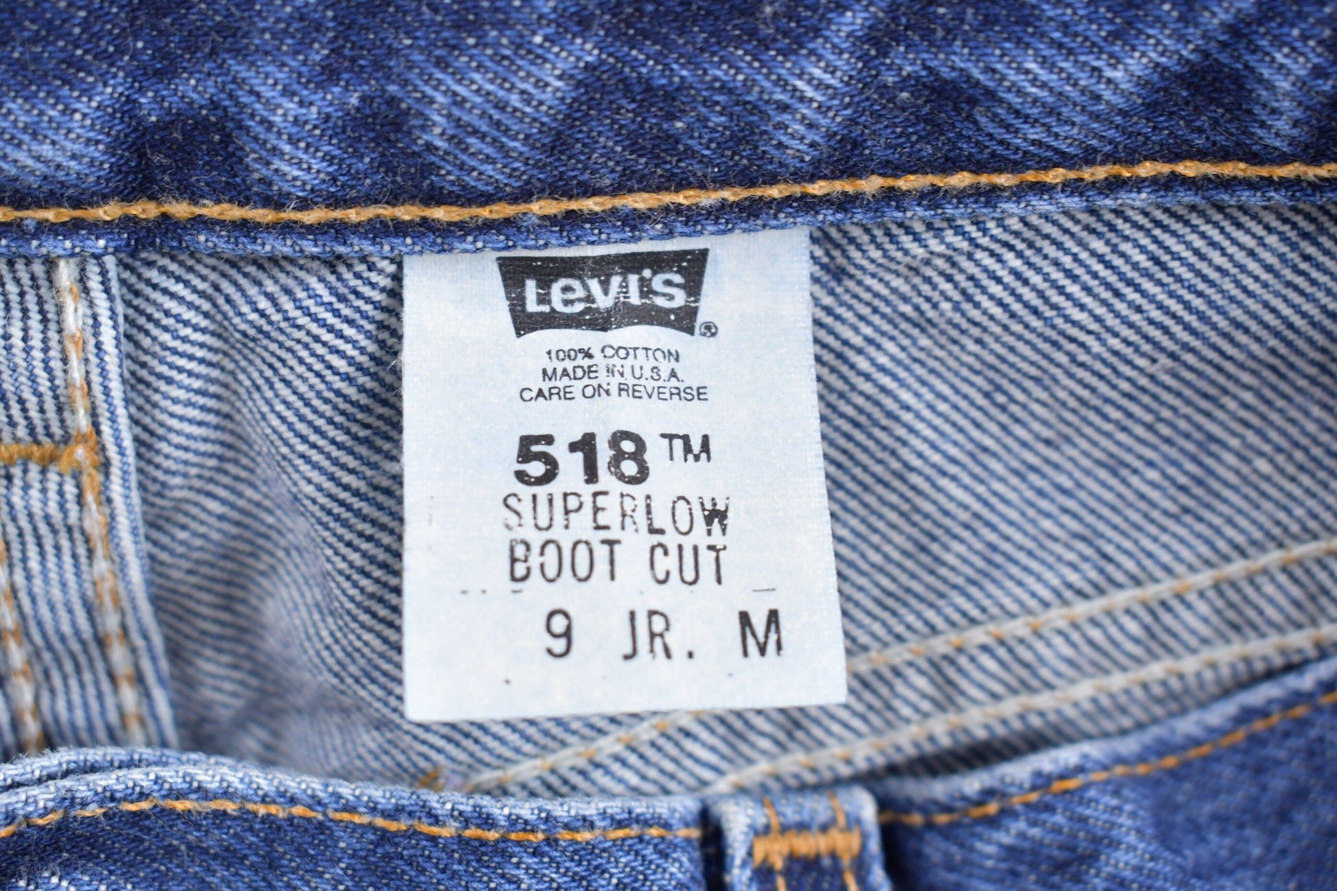 Vintage 1990s Levi's 518 Red Tab Denim Jeans Youth 31 x 30 from propervintagecanada