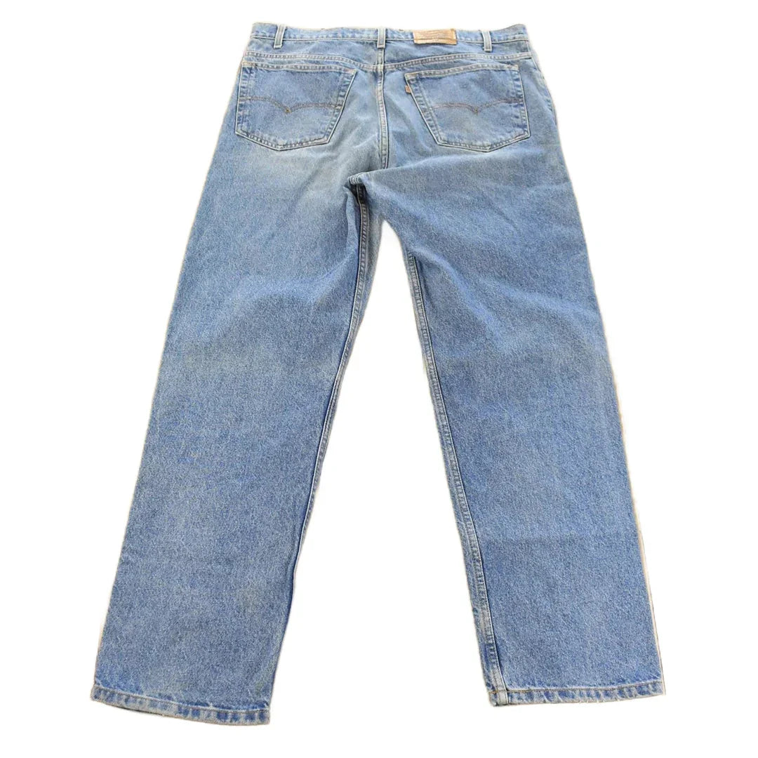Vintage 1990s Levi's 540 Relaxed Fit Denim Jeans Men's 39 x 33 / 90s Levi's / Distressed Sun Faded Jeans from propervintagecanada