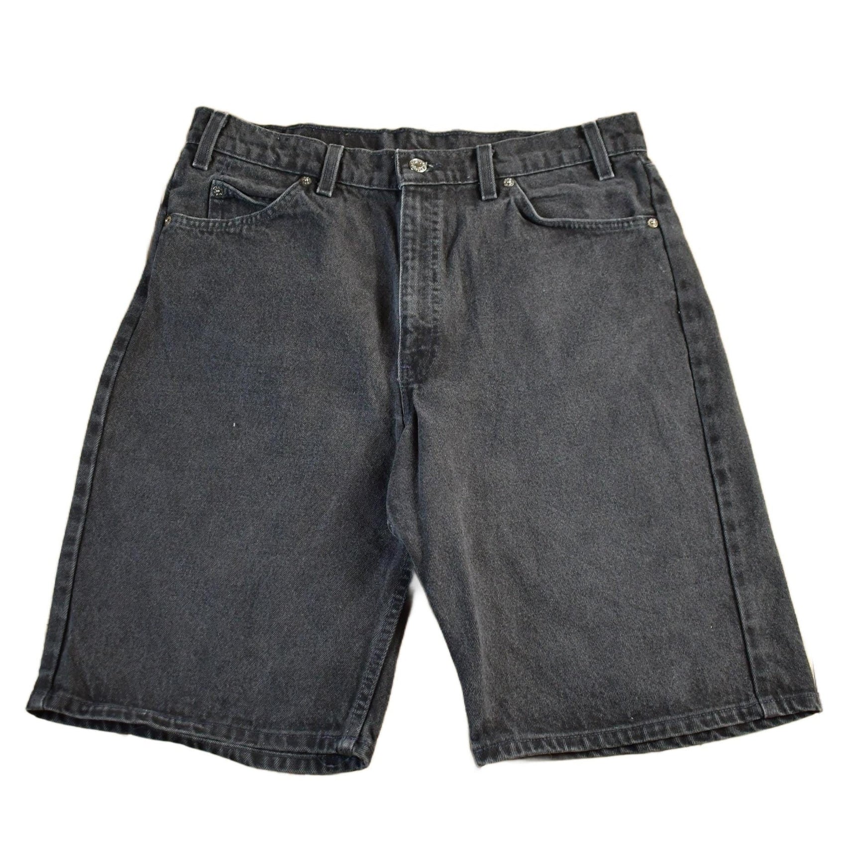 Vintage 1990s Levi's 550 Orange Tab Denim Jean Shorts Men's 34 from propervintagecanada