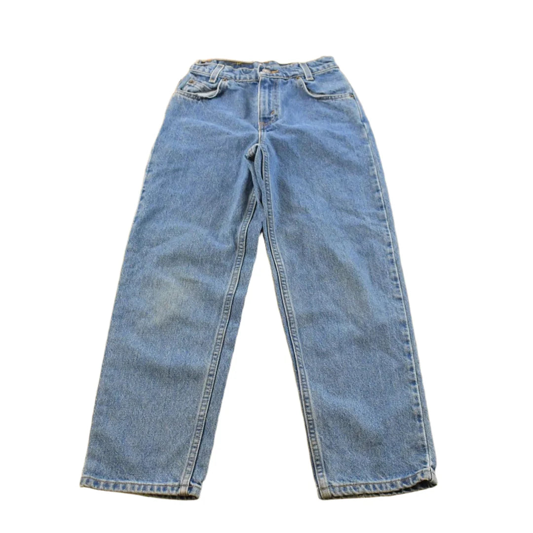 Vintage 1990s Levi's 550 Regular Fit Denim Blue Jeans Youth 22 x 24.5 from propervintagecanada