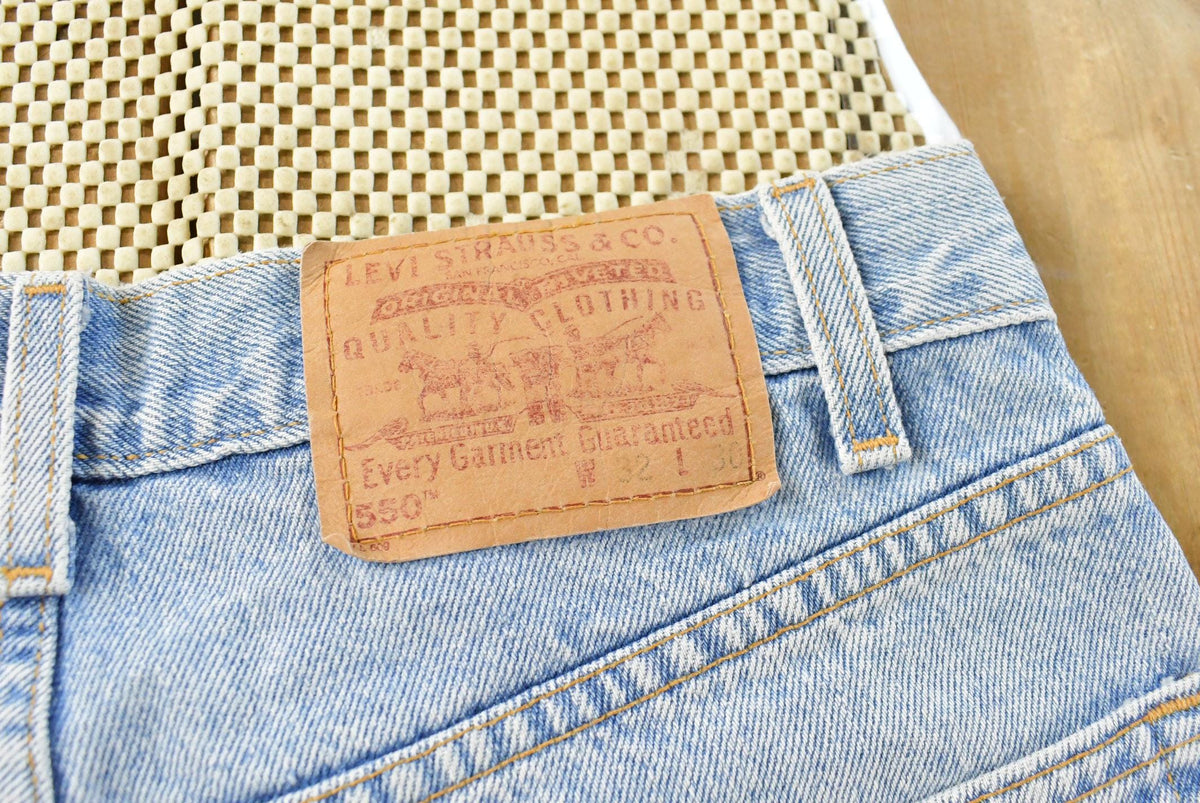 Vintage 1990s Levi's 550 Relaxed Denim Blue Jeans Men's 29 x 28.5 from propervintagecanada