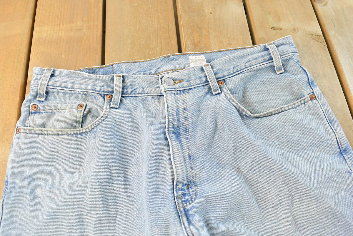 Vintage 1990s Levi's 550 Relaxed Denim Blue Jeans Men's 37 x 33.5 from propervintagecanada