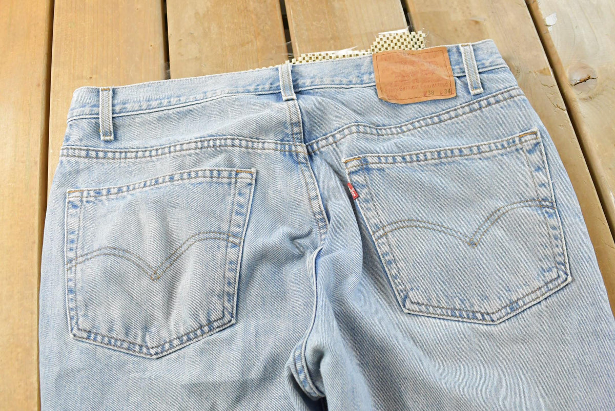 Vintage 1990s Levi's 550 Relaxed Denim Blue Jeans Men's 37 x 33.5 from propervintagecanada