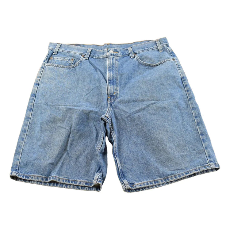Vintage 1990s Levi's 550 Relaxed Fit Denim Blue Jean Shorts Men's 38 from propervintagecanada