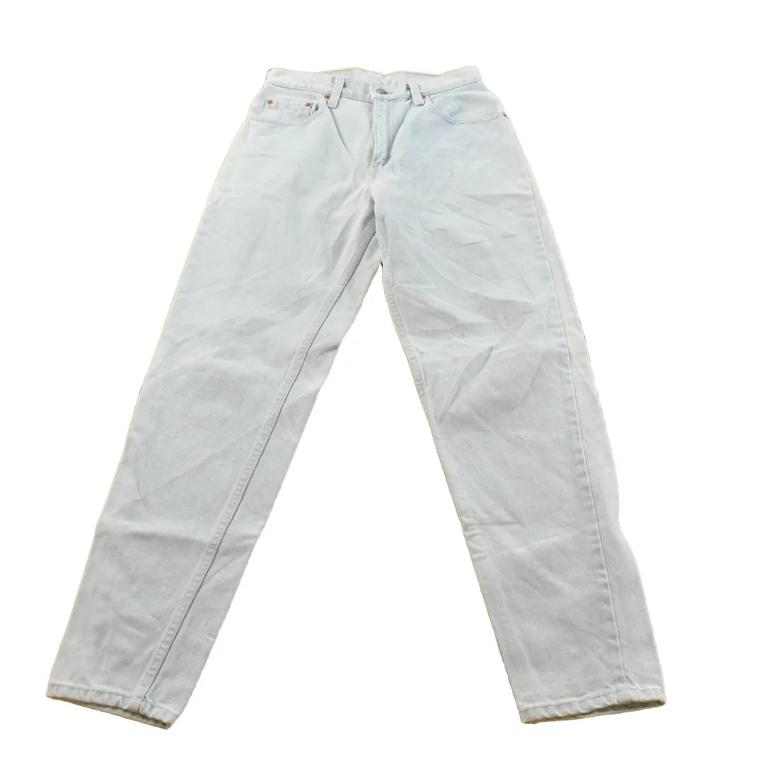 Vintage 1990s Levi's 550 Relaxed Fit Denim Light Wash Blue Jeans Men's 26 x 30 from propervintagecanada