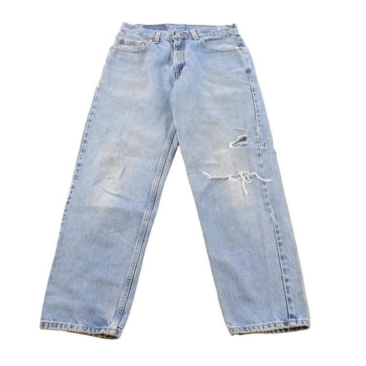 Vintage 1990s Levi's 550 Relaxed Fit Distressed Denim Jeans Men's 28 x 29 from propervintagecanada