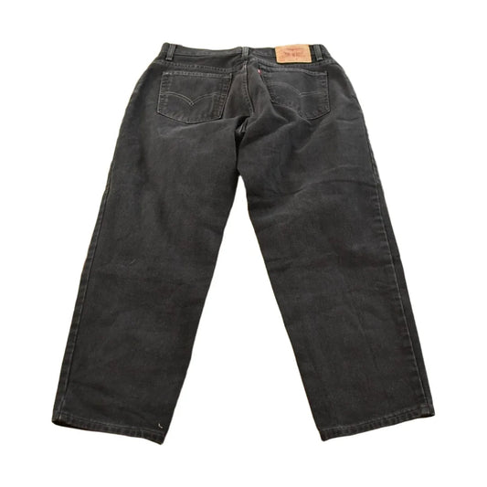 Vintage 1990s Levi's 550 Relaxed Tapered Black Denim Jeans Women's 31 x 27 from propervintagecanada