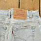 Vintage 1990s Levi's 550 Relaxed Tapered Fit Denim Jeans Women's 29 x 29 / 90s Levi's / Distressed Sun Faded Jeans / Made in Canada from propervintagecanada