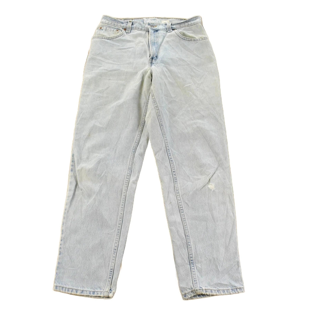 Vintage 1990s Levi's 550 Relaxed Tapered Fit Denim Jeans Women's 29 x 29 / 90s Levi's / Distressed Sun Faded Jeans / Made in Canada from propervintagecanada