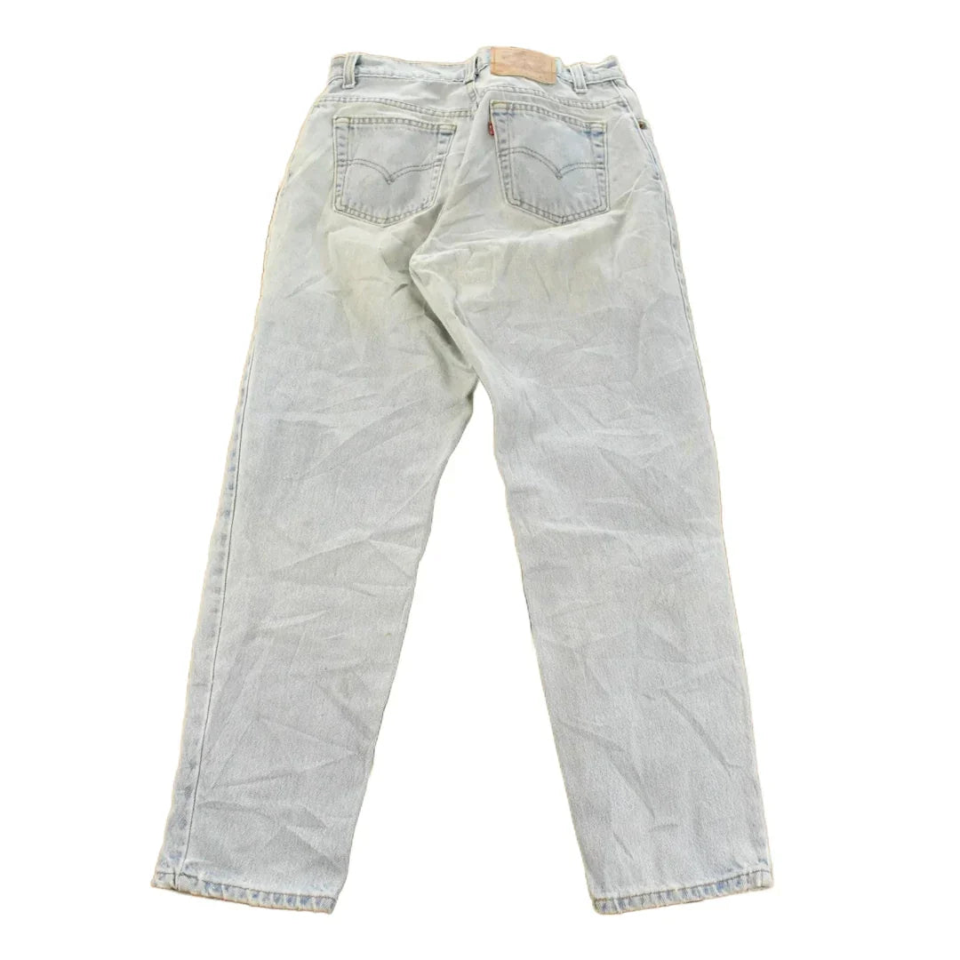 Vintage 1990s Levi's 550 Relaxed Tapered Fit Denim Jeans Women's 29 x 29 / 90s Levi's / Distressed Sun Faded Jeans / Made in Canada from propervintagecanada