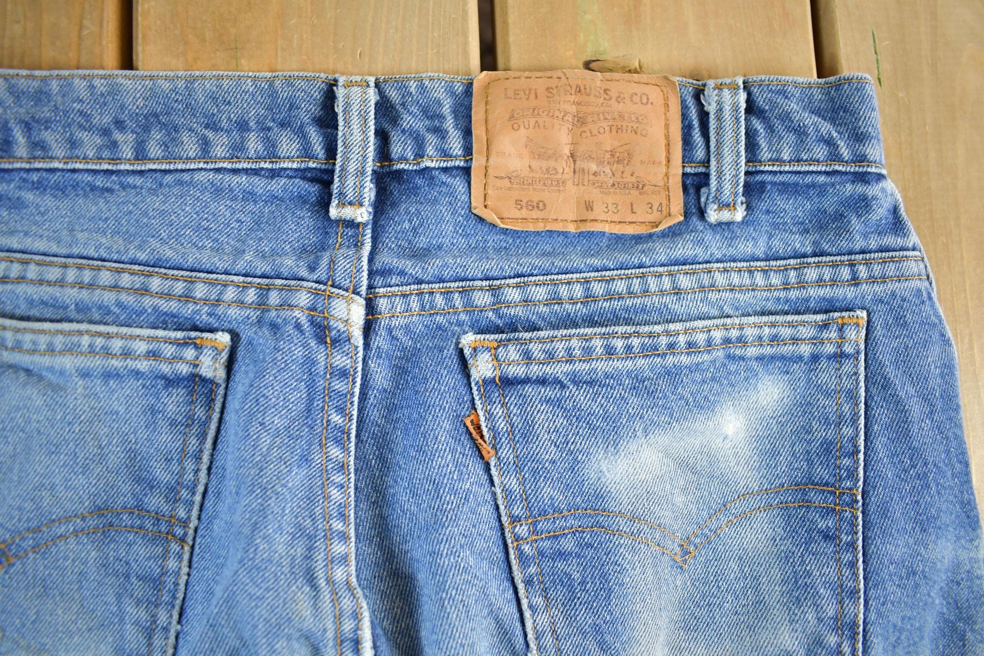Vintage 1990s Levi's 560 Denim Jeans Women's 33 x 34 from propervintagecanada