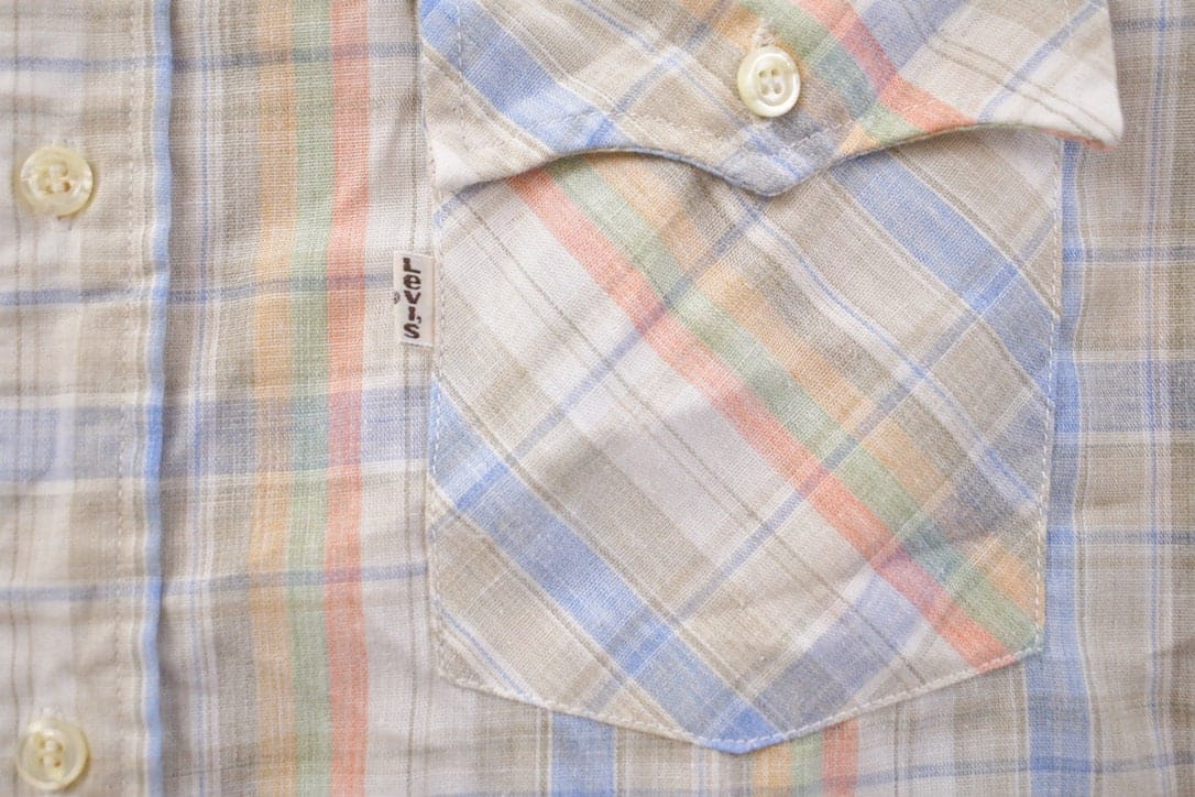 Vintage 1990s Levi's Button Up Plaid Shirt Men's Large from propervintagecanada