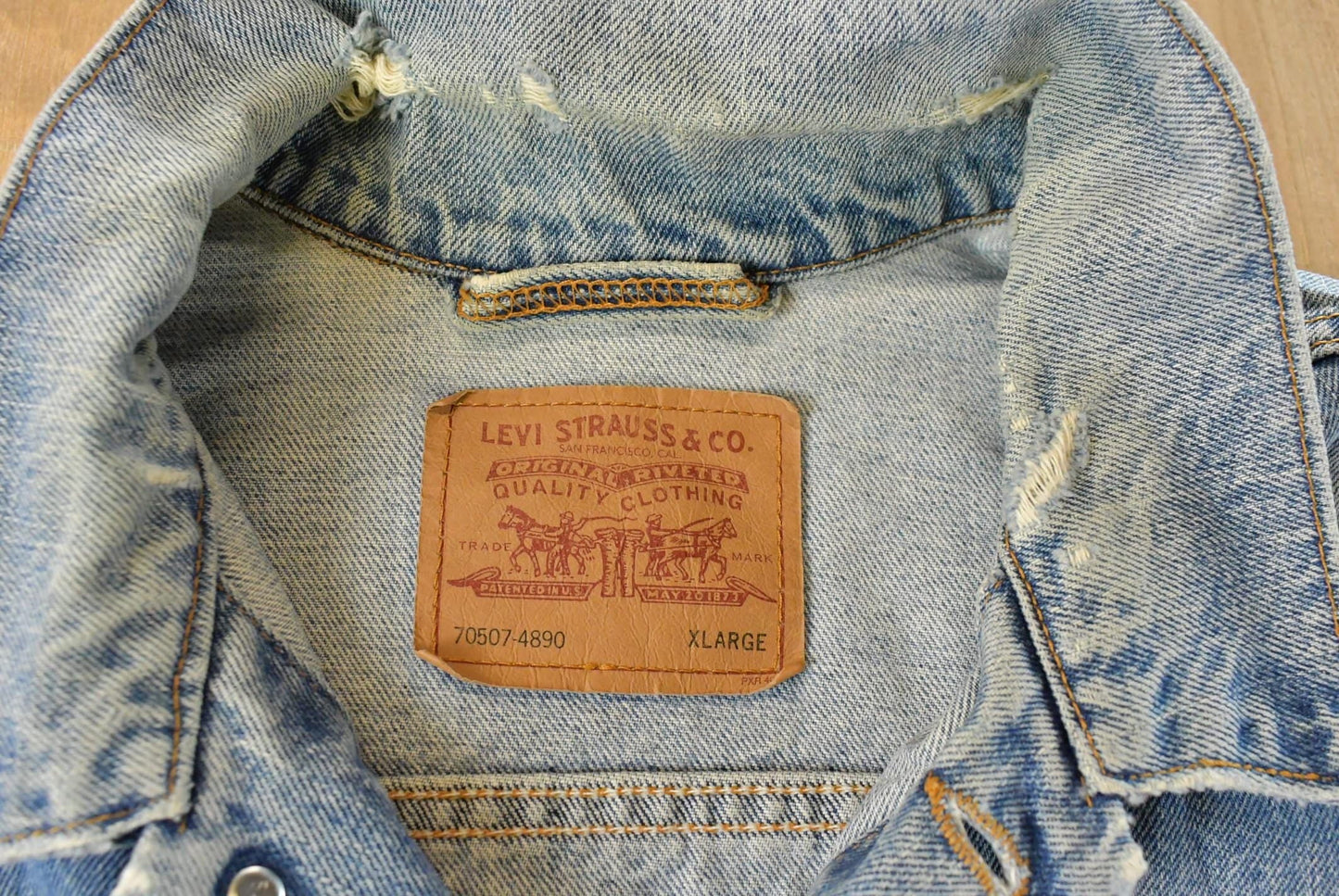Vintage 1990s Levi's Denim Jean Trucker Jacket Men's XL / Vintage Denim / Fall Outerwear / Light Wash / 90s Jean Coat / Made in USA from propervintagecanada