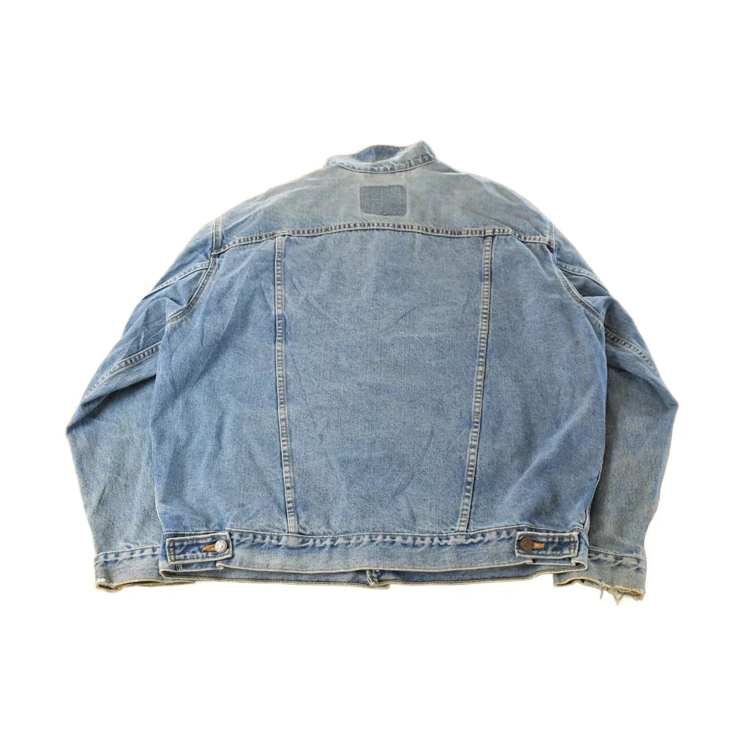 Vintage 1990s Levi's Denim Jean Trucker Jacket Men's XL / Vintage Denim / Fall Outerwear / Light Wash / 90s Jean Coat / Made in USA from propervintagecanada
