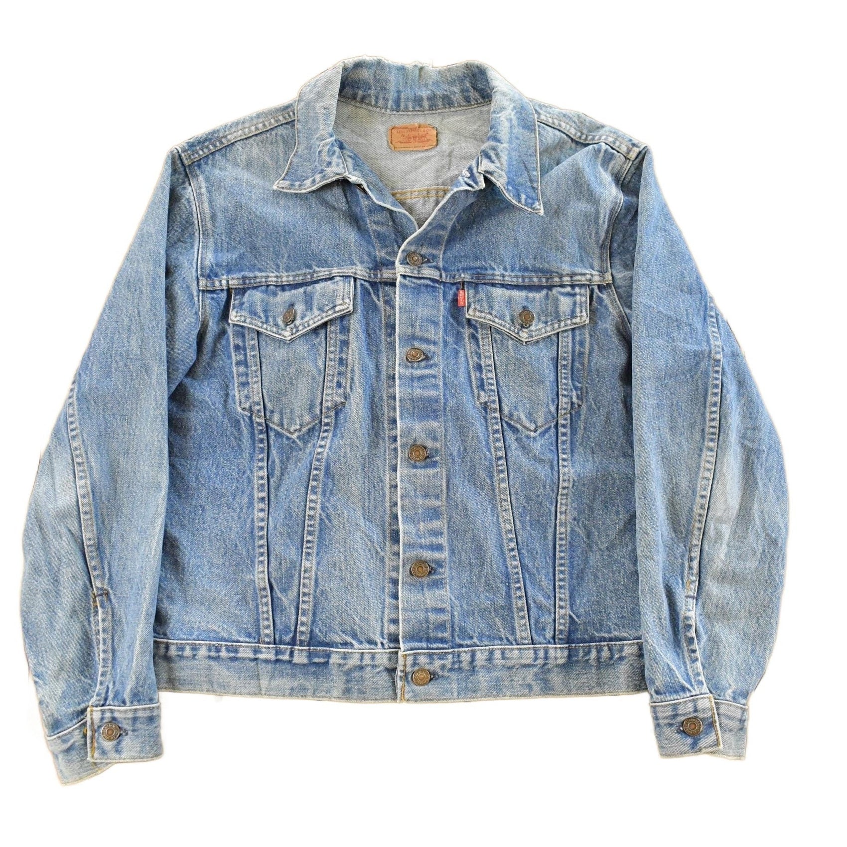 Vintage 1990s Levi's Denim Jean Trucker Men's Medium from propervintagecanada