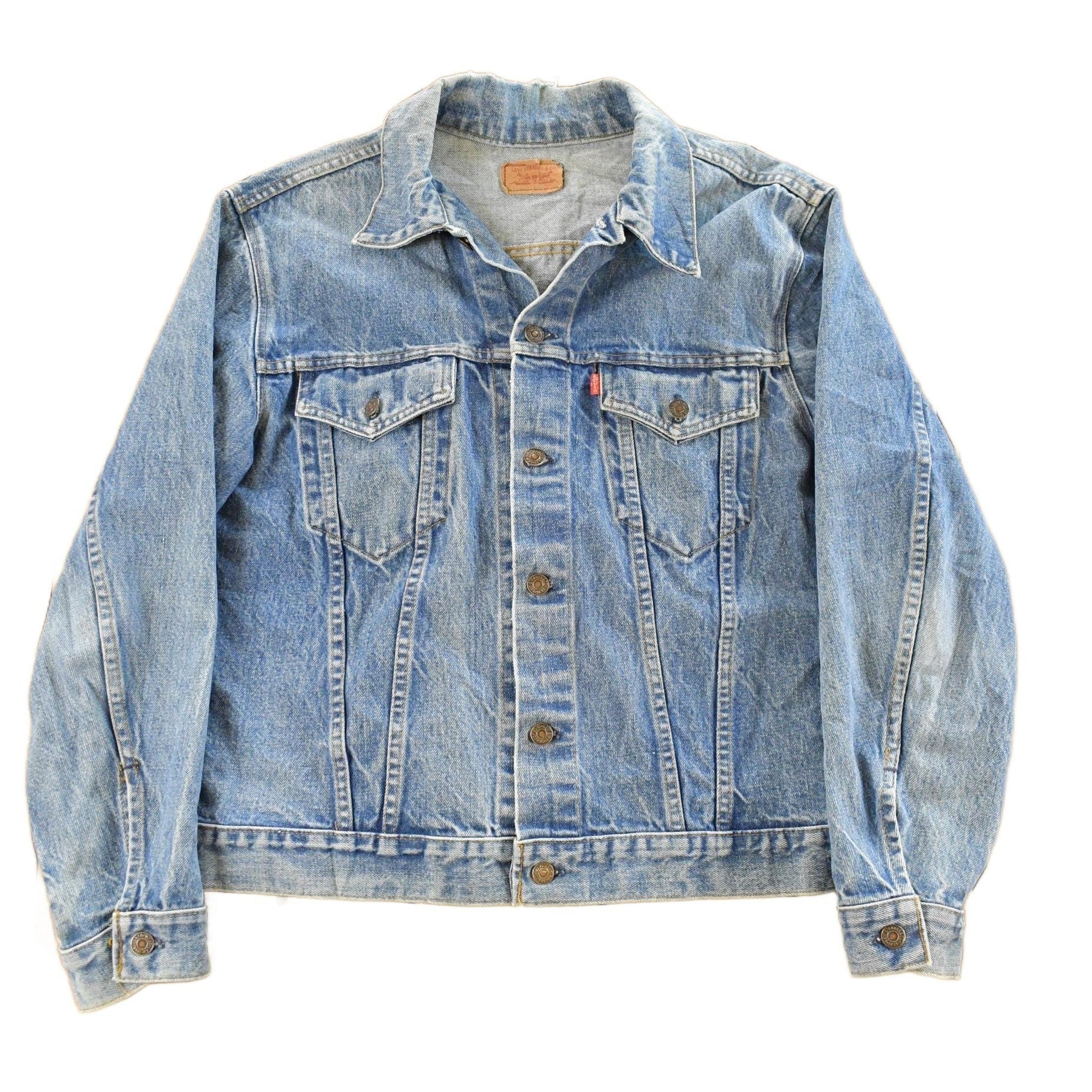 Vintage 1990s Levi's Denim Jean Trucker Men's Medium from propervintagecanada