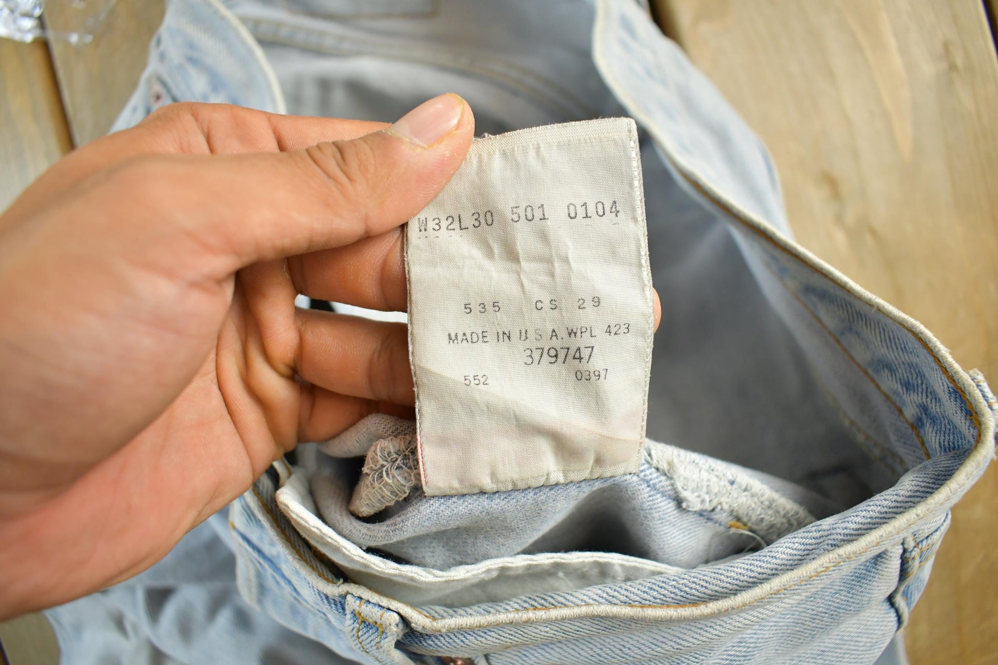 Vintage 1990s Levi's Distressed 501 Denim Jeans Men's 32 x 30