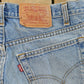 Vintage 1990s Levi's Distressed 505 Regular Straight Denim Jeans Men's 33 x 32 from propervintagecanada