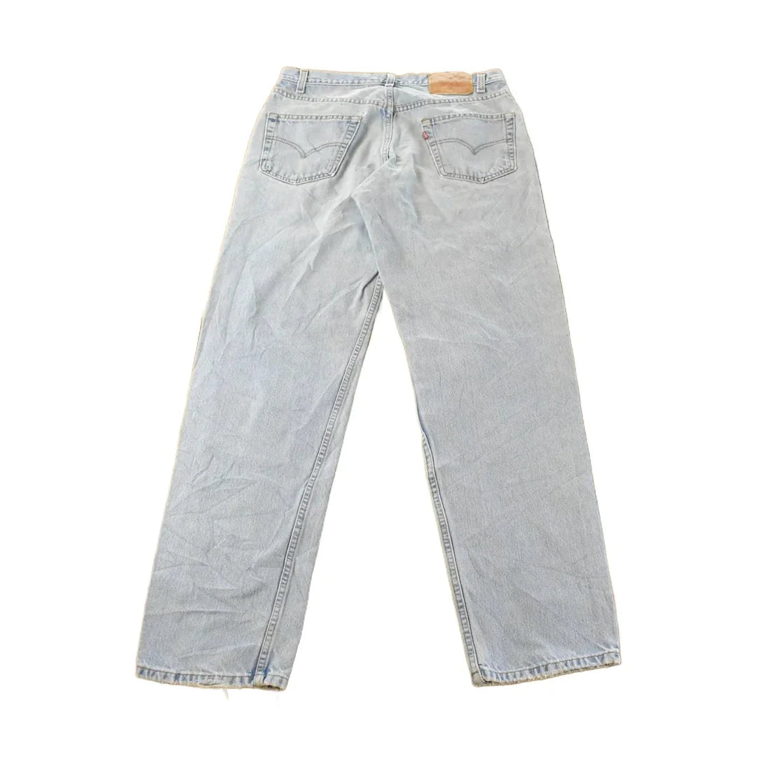 Vintage 1990s Levi's Distressed 550 Relaxed Fit Denim Jeans Men's 33 x 33 from propervintagecanada