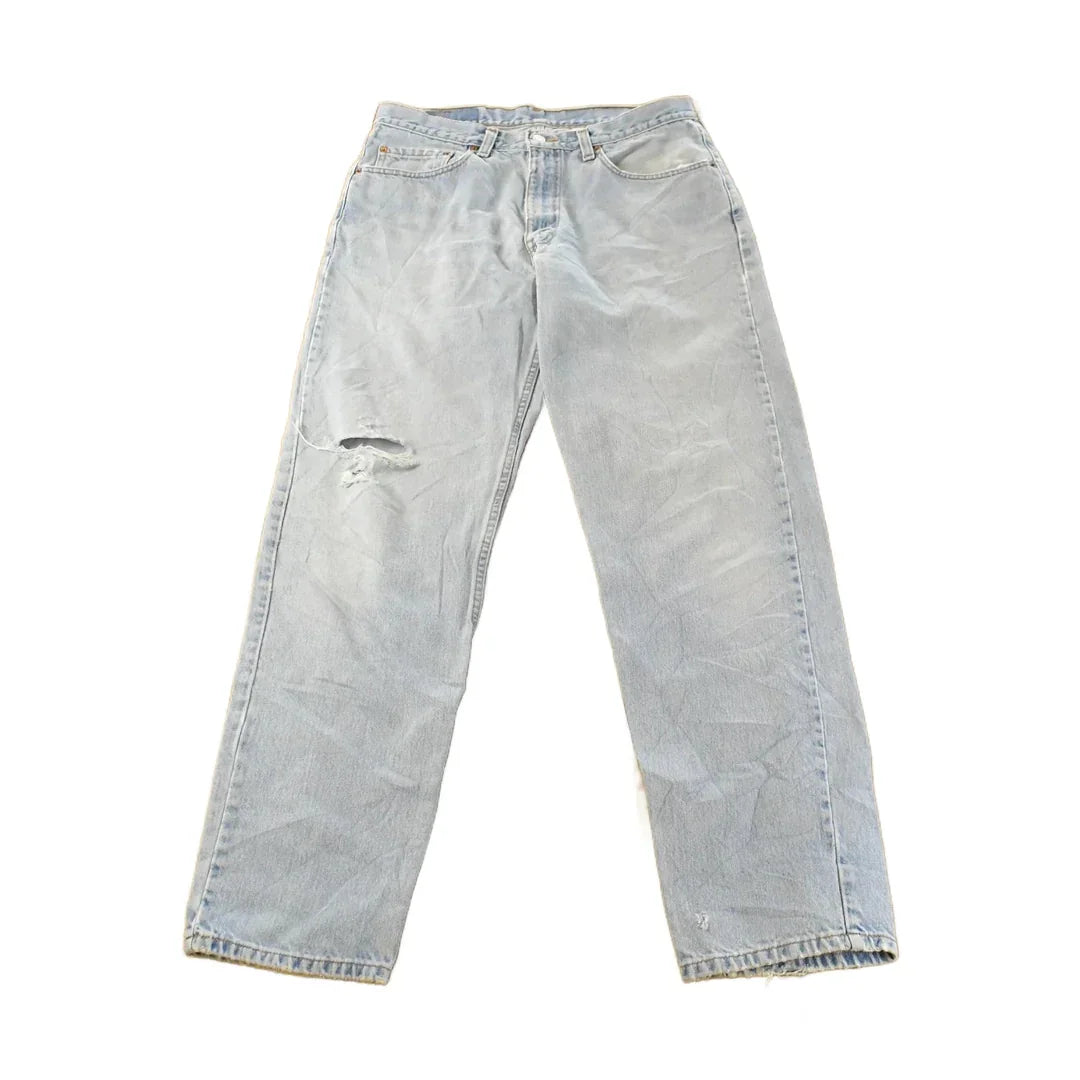 Vintage 1990s Levi's Distressed 550 Relaxed Fit Denim Jeans Men's 33 x 33 from propervintagecanada