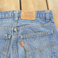 Vintage 1990s Levi's Distressed 716 Orange Tab Student Denim Jeans Men's 28 x 31 from propervintagecanada