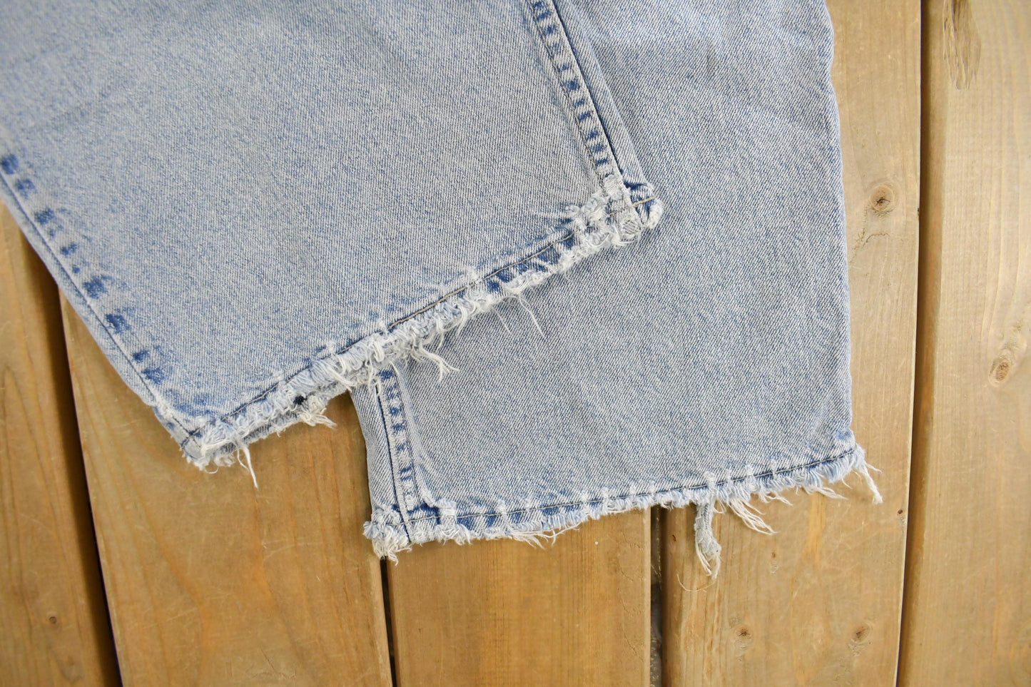 Vintage 1990s Levi's Distressed Relaxed Fit Denim Jeans Men's 32 x 29 / 90s Levi's / Distressed Sun Faded Jeans / Made in USA from propervintagecanada