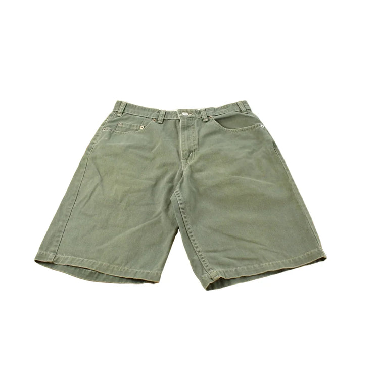 Vintage 1990s Levi's Green Denim Jean Shorts Men's 31 from propervintagecanada