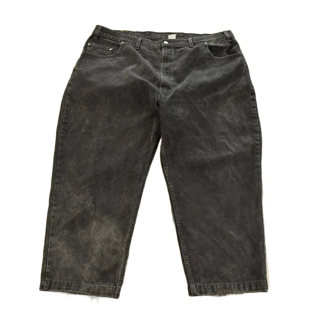 Vintage 1990s Levi's Loose Fit Denim Jeans Men's 46 x 27 / 90s Levi's / Distressed Sun Faded Jeans / Made in USA from propervintagecanada