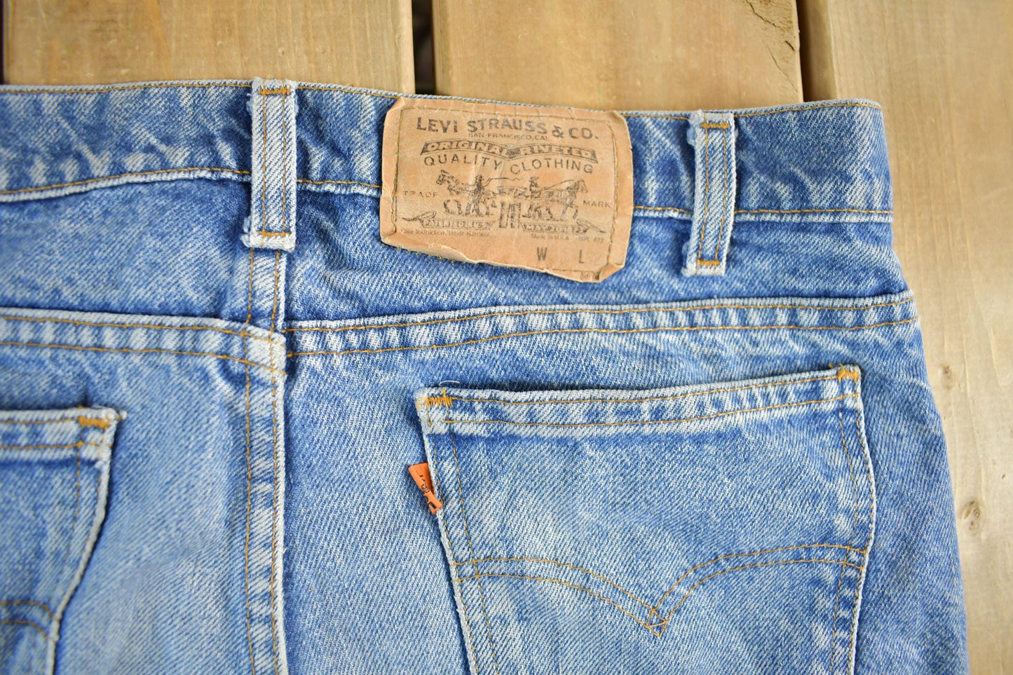 Vintage 1990s Levi's Orange Tab Denim Jeans Men's 33 x 30.5 from propervintagecanada