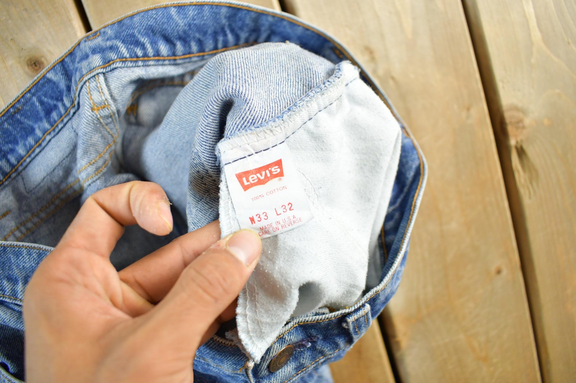 Vintage 1990s Levi's Orange Tab Denim Jeans Men's 33 x 30.5