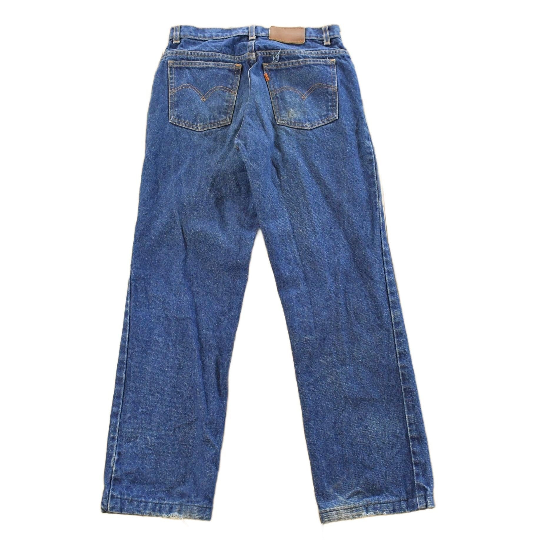 Vintage 1990s Levi's Orange Tab Straight Fit Denim Jeans Men's 28 x 26 from propervintagecanada