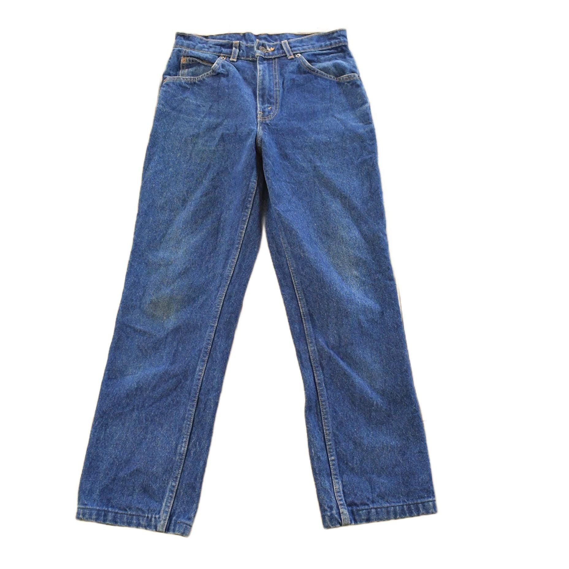 Vintage 1990s Levi's Orange Tab Straight Fit Denim Jeans Men's 28 x 26 from propervintagecanada